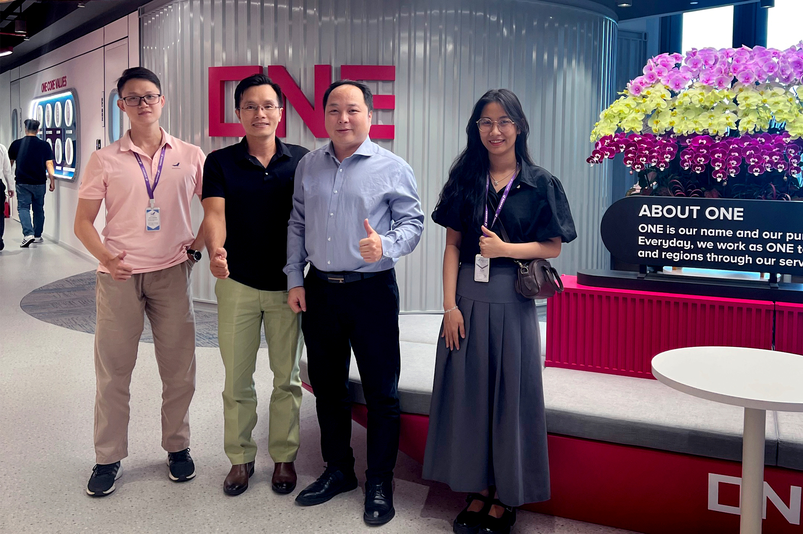 Mr. Zhang from Vietnam Branch visited ONE