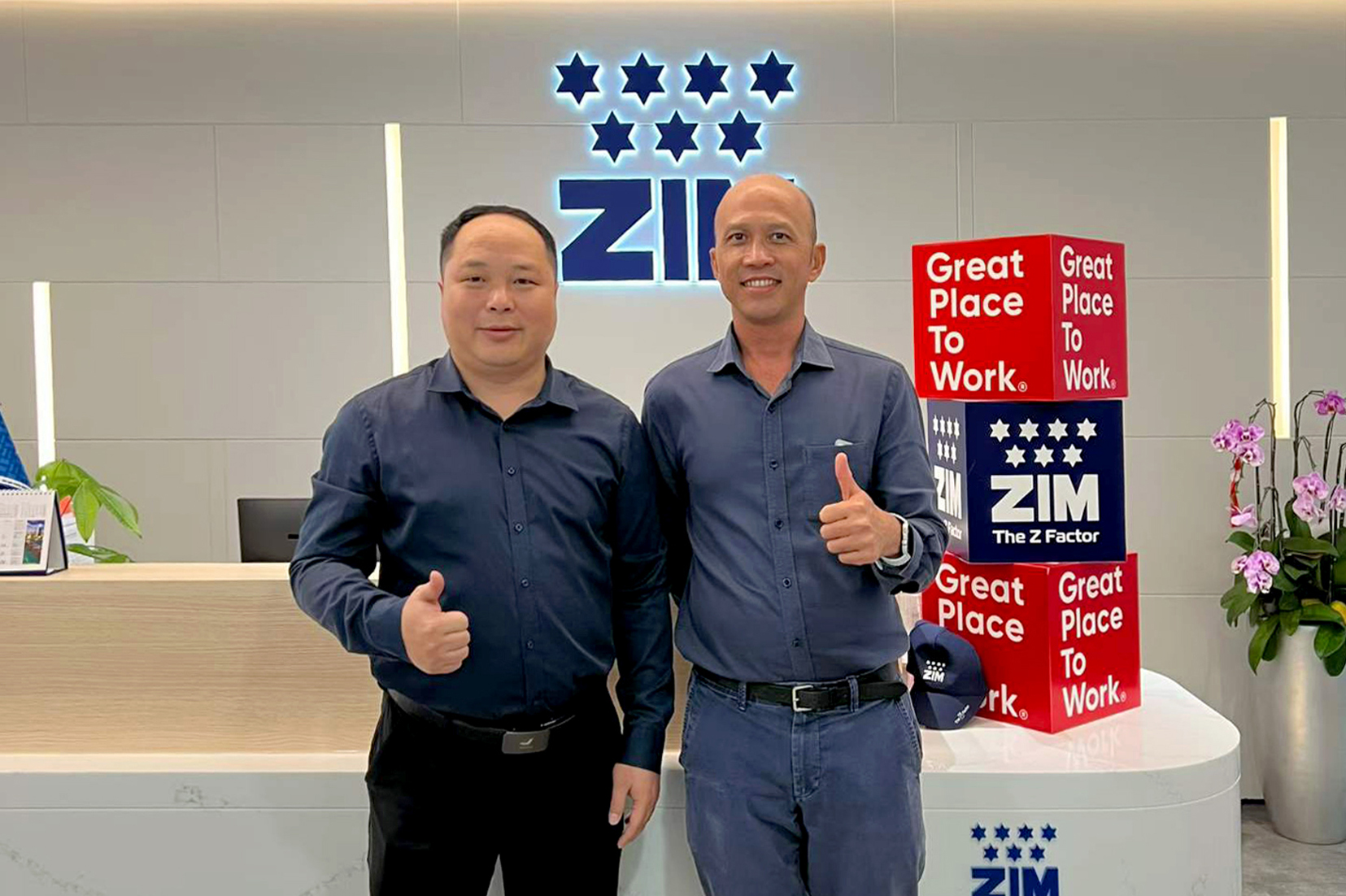 Mr. Zhang from Vietnam Branch visited ZIM.